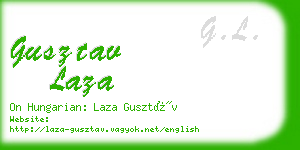 gusztav laza business card